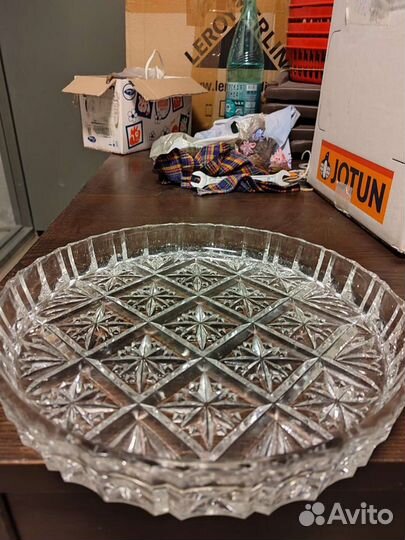Блюдо хрустальное СССР