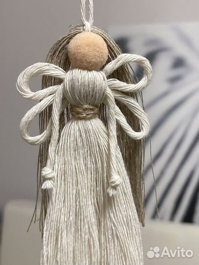 Ангел подарочный, елочная игрушка кукла