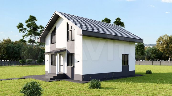 Коттедж 125 м² на участке 6 сот.