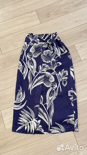 Юбка из льна Massimo Dutti