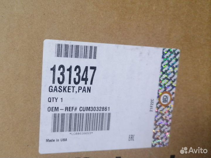 Прокладка поддона Cummins N14