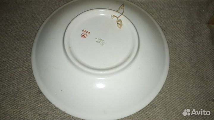 Настенная декоративная тарелка Цапли зик Конаково