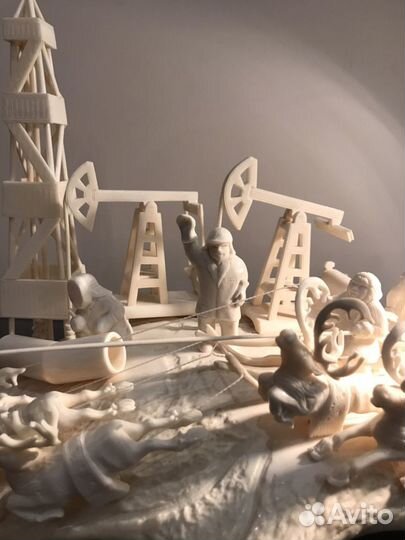 Сувенир Буровая. Кость. Рог лося