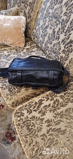 Сумка мужская натуральная кожа через плечо