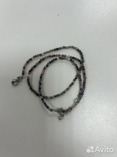 Колье чокер серебро