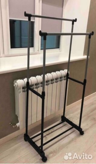 Вешалка для одежды напольная двойная