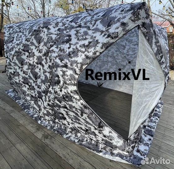 Видео Палатка утеплённая куб 200х400х215см №1621A