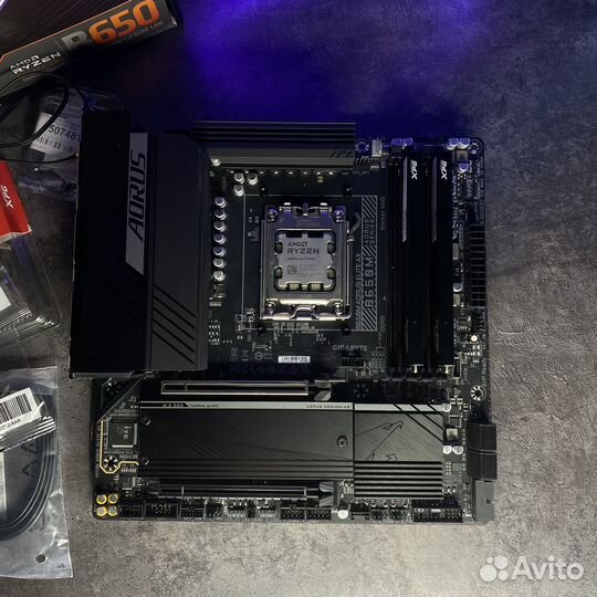 Комплект Ryzen 5 7600X / B650 Aorus / 32 gb DDR5