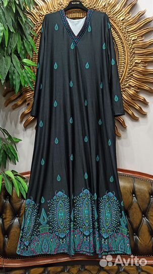 Длинное платье 54р etro италия эластан