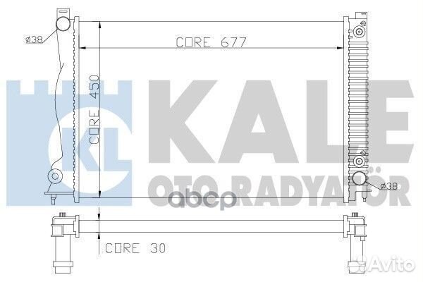 Радиатор системы охлаждения audi: A6 (C6) 2.4-3
