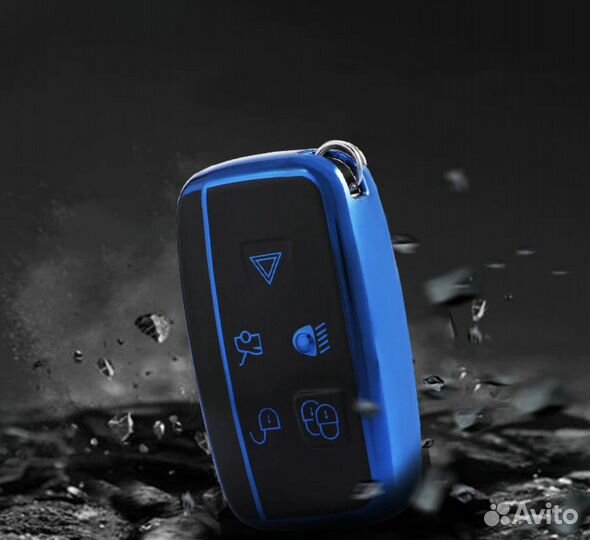 Чехол на ключ Land Rover / Ланд Ровер TPU red