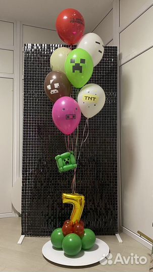 Воздушные шары с цифрами, оформление и подарки
