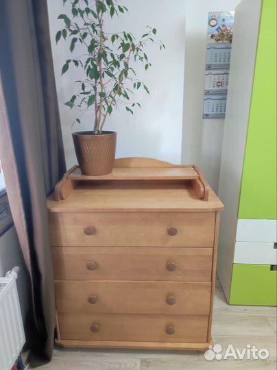 Пеленальный комод дерево