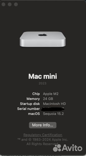 Apple mac mini 2023 m2