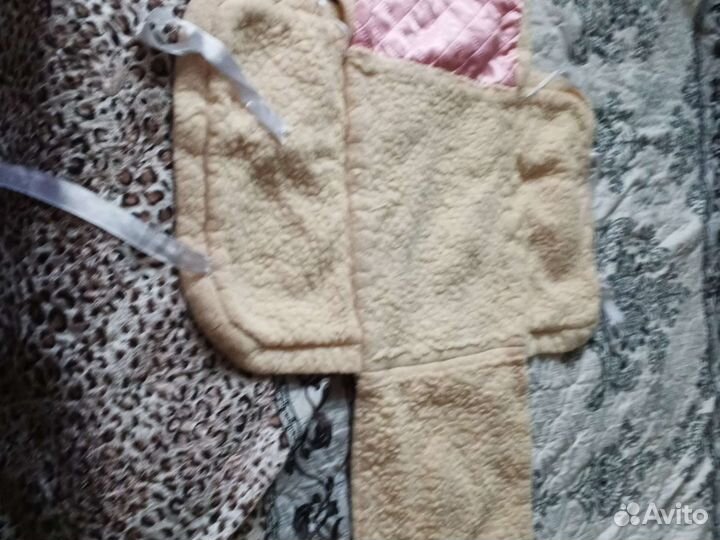 Конверт на выписку для девочки зимний