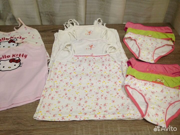 Майки и трусики для девочки 92, 98, 104 см
