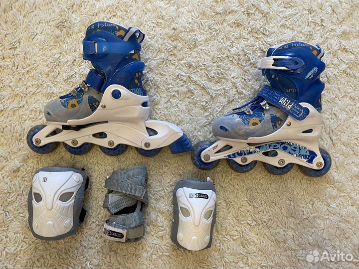 Роликовые коньки детские раздвижные