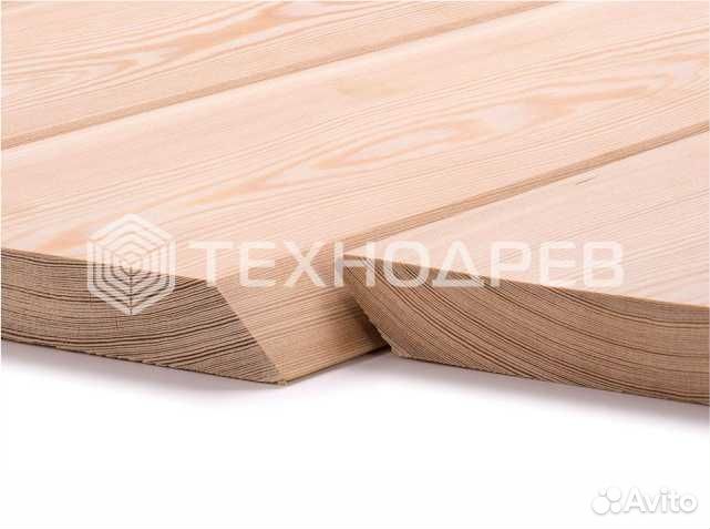 Планкен скошенный лиственница, 20х140 мм, Прима