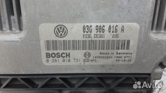 Блок управления двс volkswagen touran (1T1, 1T2)