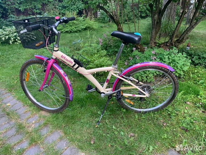 Велосипед BTwin 24 дюйма для девочки 7-12