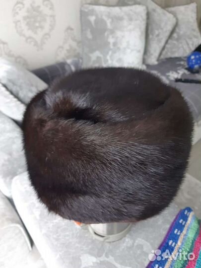 Норковая шапка мужская