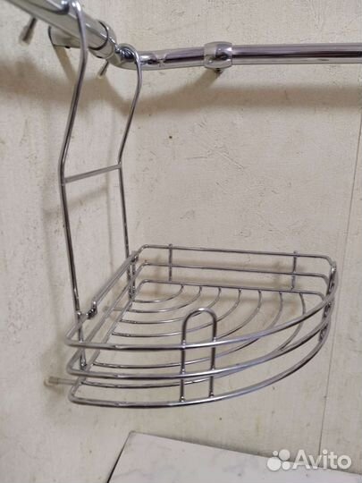 Полка подвесная угловая для рейлинга