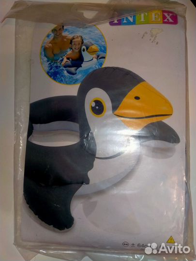 Круг розовый фламинго утка/дельфин 3-6лет