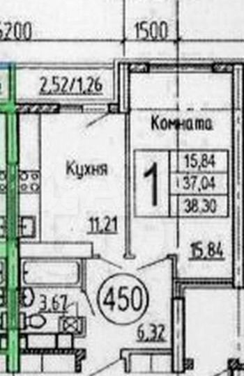 1-к. квартира, 38,3 м², 14/24 эт.