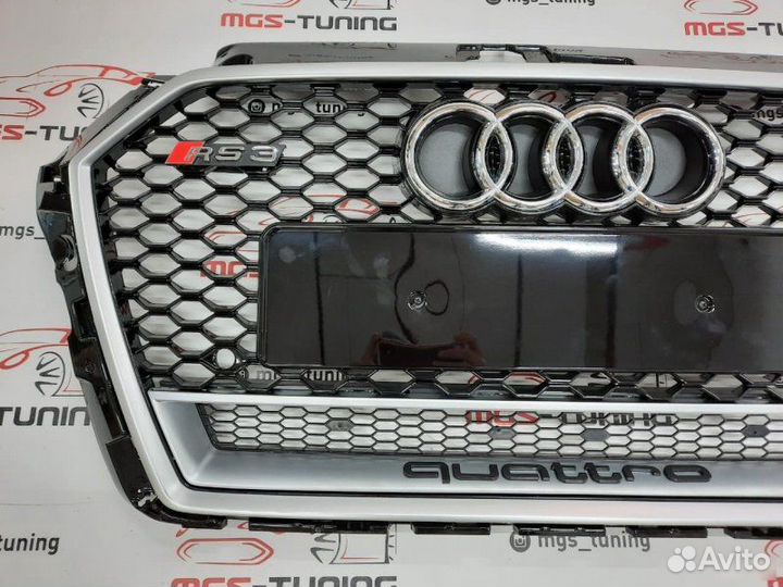 Решетка Audi A3 2016-2019 В стиле RS3 #2