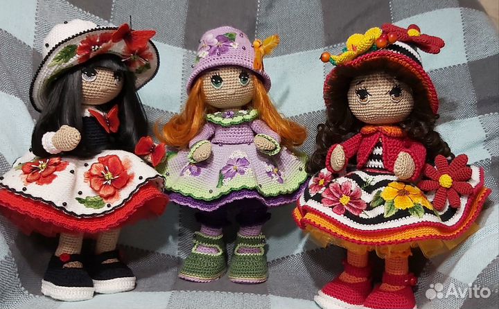 Куклы вязанные