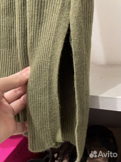 Сарафан платье вязаный 40-42 размер зелёный новый
