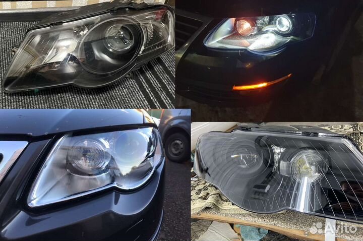 Стекла фар правое левое Volkswagen Passat B6