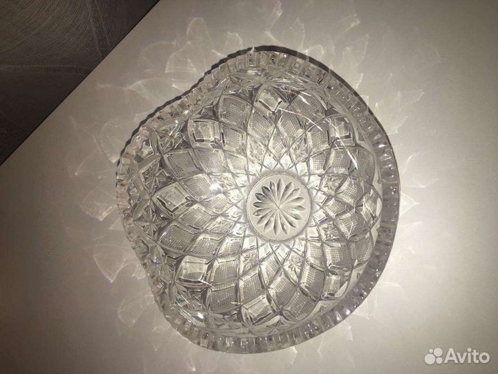 Хрустальная ваза для кофет