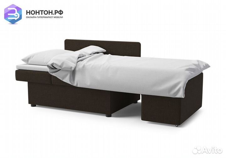 Диван еврокнижка Дагмар коричневый