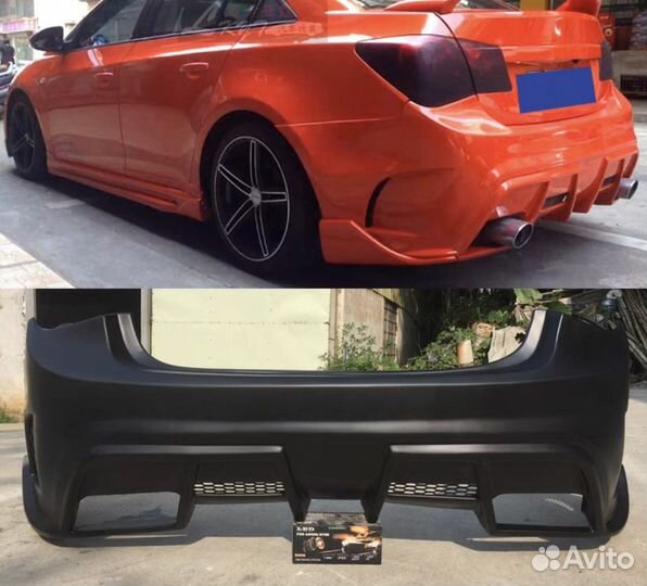 Задний бампер Chevrolet Cruze