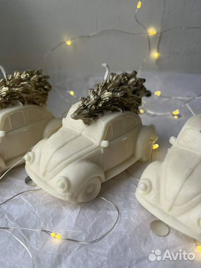 Свеча машина с ёлкой