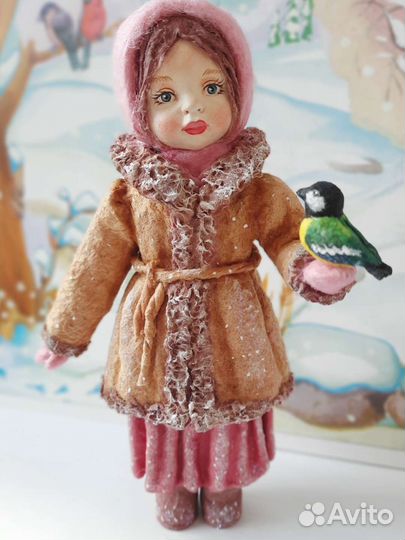 Ватные елочные игрушки новые