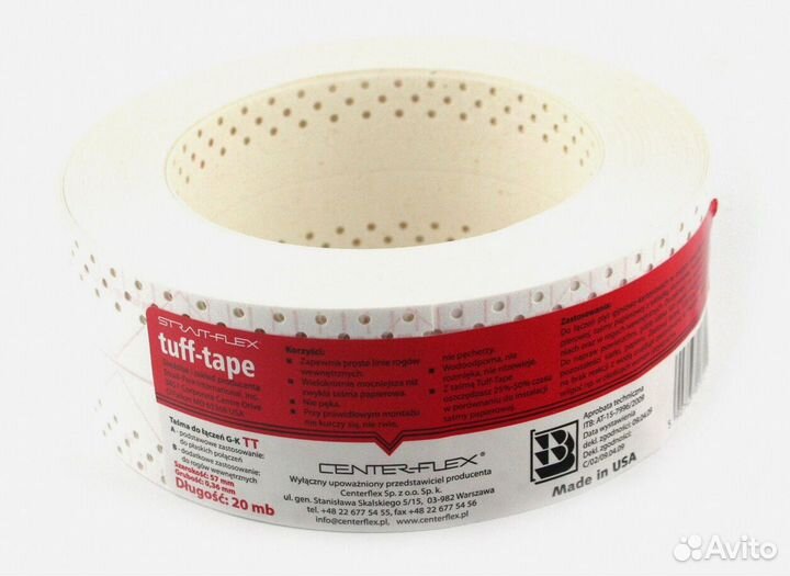 Влагоустойчивая армирующая лента tuff-tape 30м