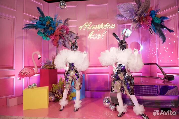 Зеркальные зайцы Шоу на свадьбу