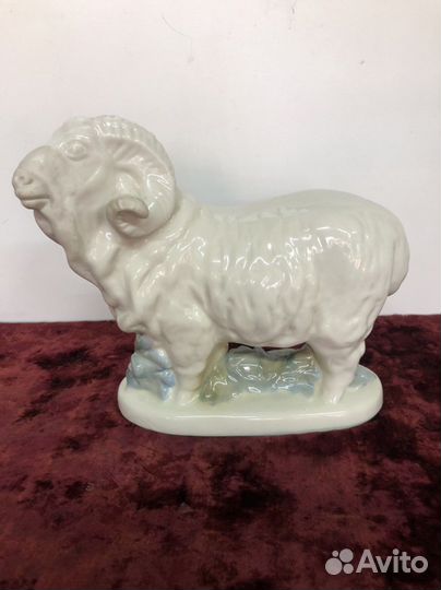 Статуэтка баран старая гжель