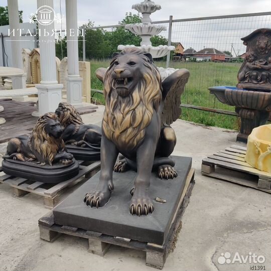 Скульптуры львов от производителя