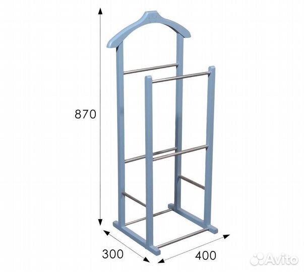 Вешалка костюмная детская В 28Н голубой (5445)