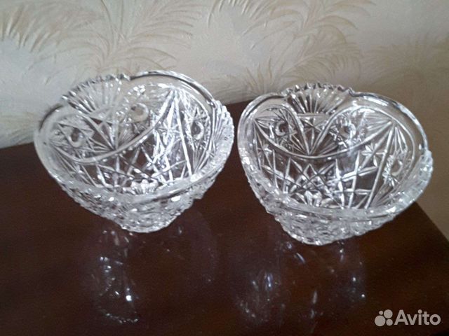 Хрустальная ваза салатники