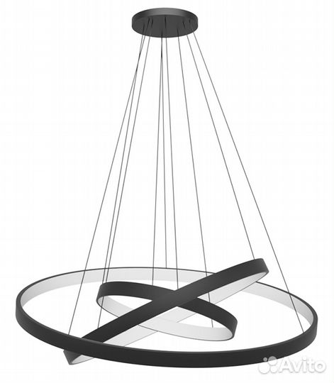 Дизайнерская светодиодная люстра в форме 3-х Колец