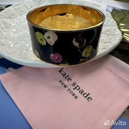 Браслет Kate Spade широкий с цветами