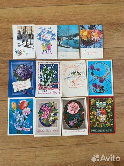 Открытки СССР. 8 Марта, 1Мая,Октябрь,и др