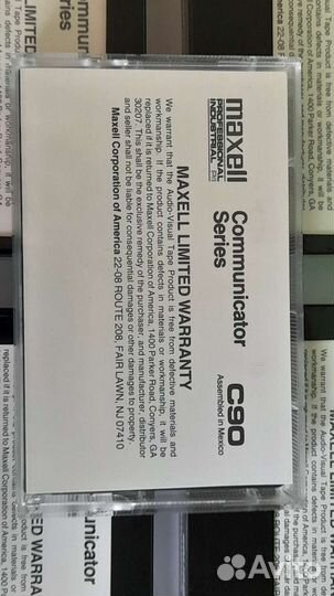 Новая кассета maxell C90 Communicator Series
