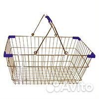 Корзина Покупательская пластик красная на-0121Т