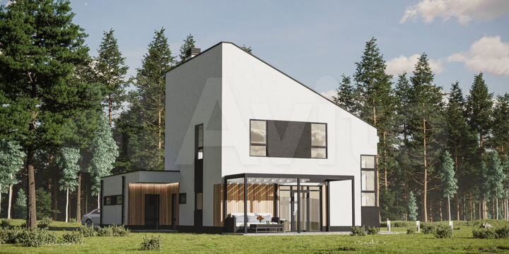 Коттедж 128,5 м² на участке 11,9 сот.