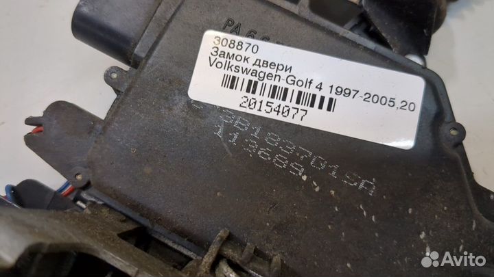 Замок двери левый передний Volkswagen Golf 4